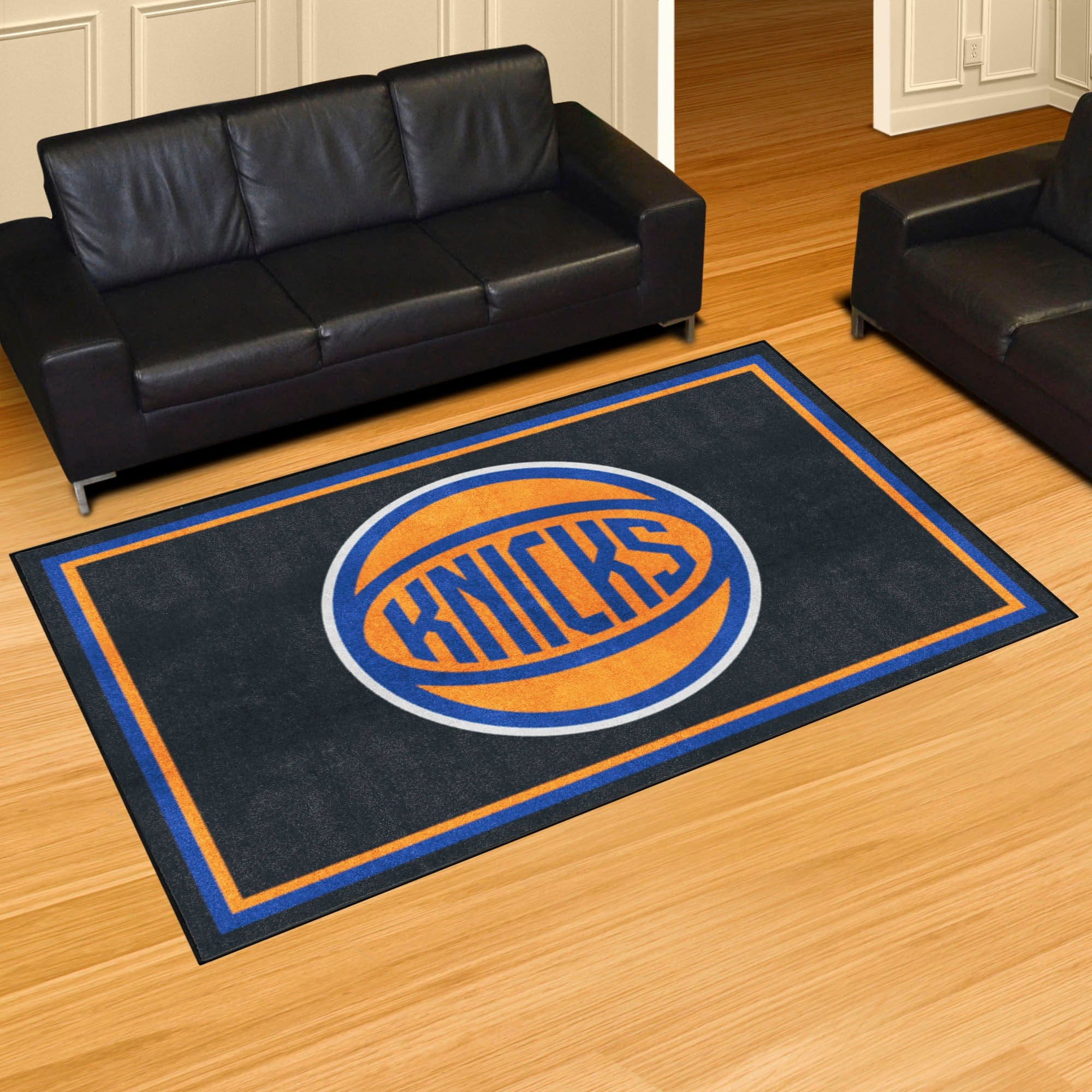 New York Knicks 5ft. x 8 ft. Plush Area Rug - New York Knicks