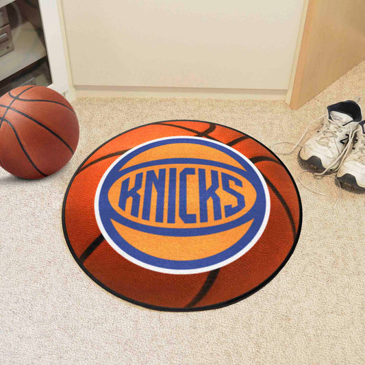 New York Knicks Basketball Rug - 27in. Diameter