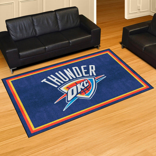 Oklahoma City Thunder 5ft. x 8 ft. Plush Area Rug - Oklahoma City Thunder