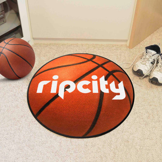 Portland Trail Blazers Basketball Rug - 27in. Diameter