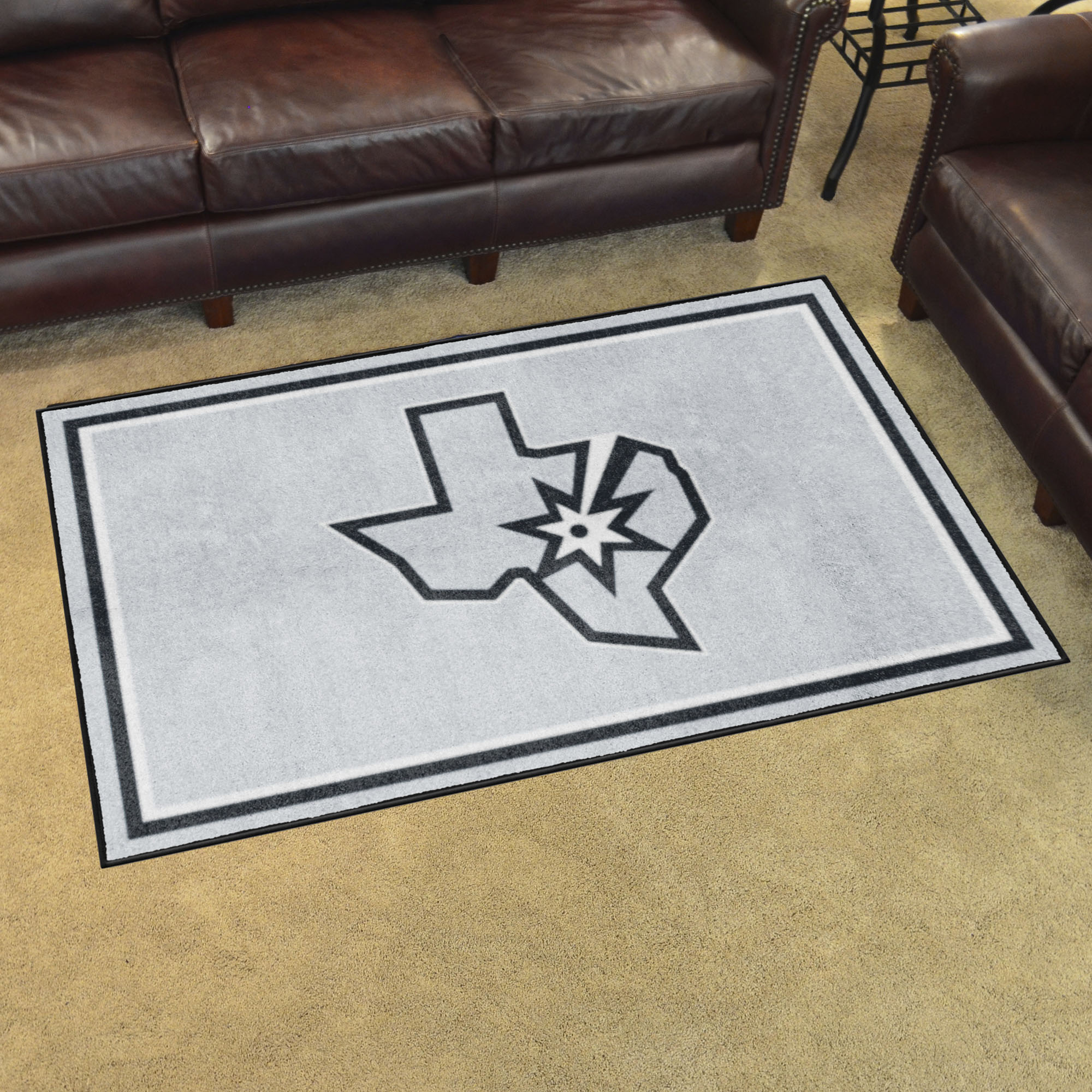 San Antonio Spurs 4ft. x 6ft. Plush Area Rug