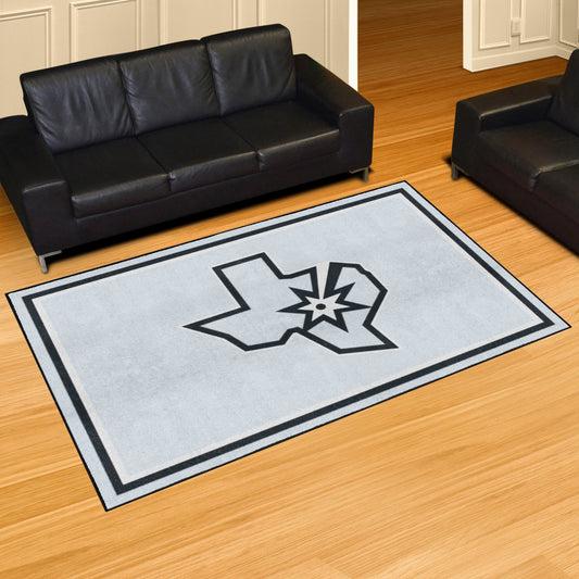 San Antonio Spurs 5ft. x 8 ft. Plush Area Rug