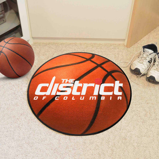 Washington Wizards Basketball Rug - 27in. Diameter