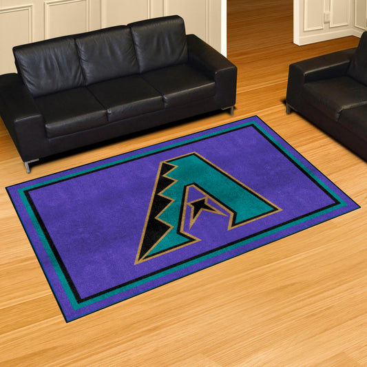 Alfombra de felpa de 1,52 m x 2,44 m de los Arizona Diamondbacks: colección retro