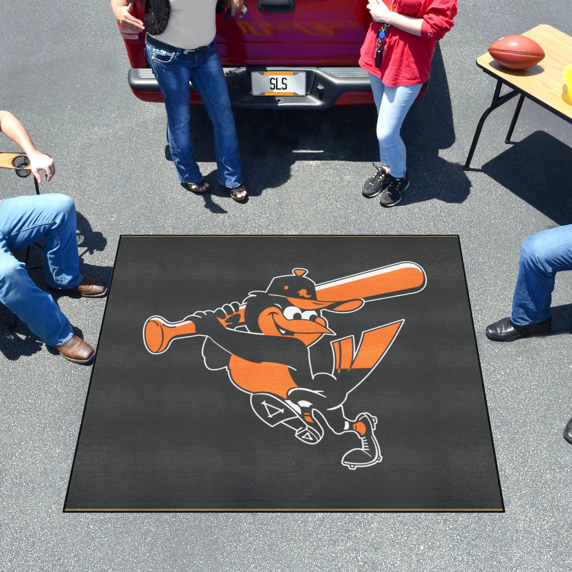 Baltimore Orioles Tailgater Rug - 5ft. x 6ft. - Retro Collection - Baltimore Orioles