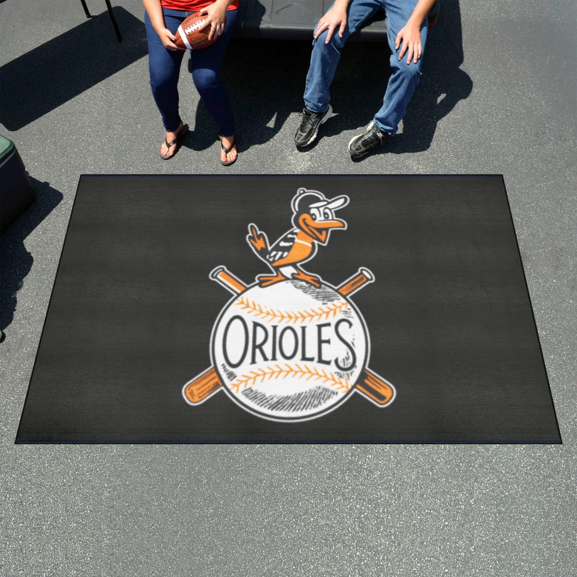 Baltimore Orioles Ulti-Mat Rug - 5ft. x 8ft. - Retro Collection - Baltimore Orioles