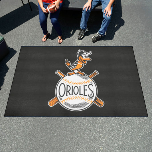 Baltimore Orioles Ulti-Mat Rug - 5ft. x 8ft. - Retro Collection