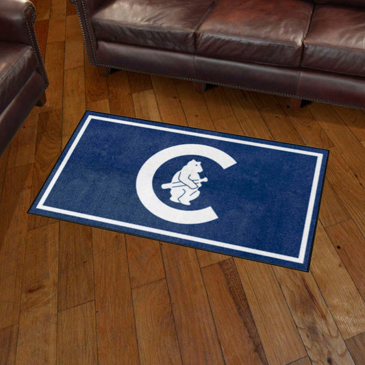 Chicago Cubs 3ft. x 5ft. Plush Area Rug - Retro Collection - Chicago Cubs