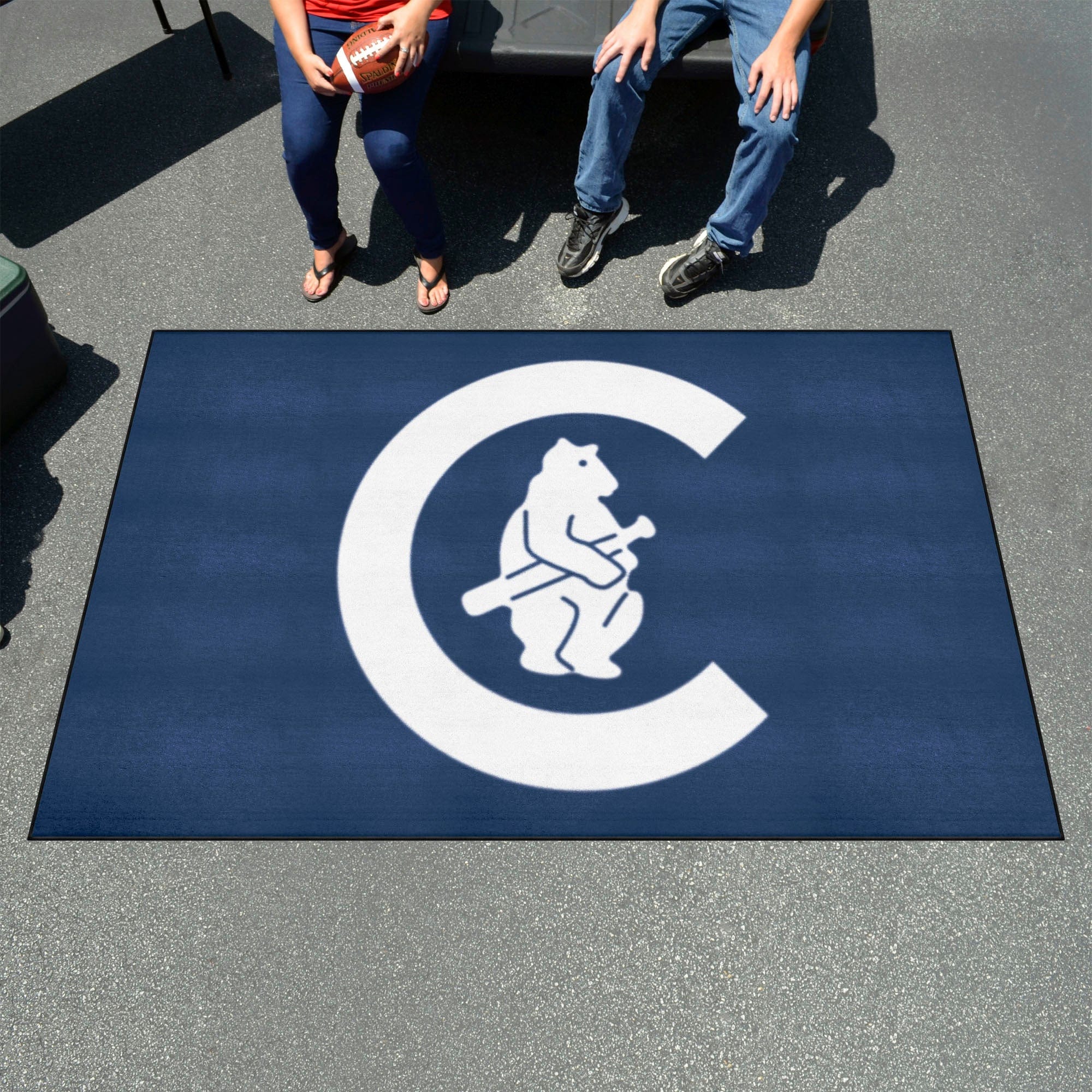 Chicago Cubs Ulti-Mat Rug - 5ft. x 8ft. - Retro Collection - Chicago Cubs