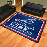 Chicago White Sox 8ft. x 10 ft. Plush Area Rug - Retro Collection - Chicago White Sox