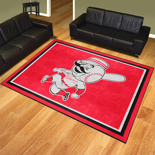 Cincinnati Reds 8ft. x 10 ft. Plush Area Rug - Retro Collection