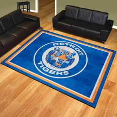 Detroit Tigers 8ft. x 10 ft. Plush Area Rug - Retro Collection