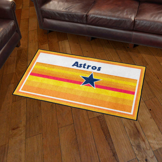 Houston Astros 3ft. x 5ft. Plush Area Rug - Retro Collection