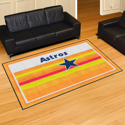 Houston Astros 5ft. x 8 ft. Plush Area Rug - Retro Collection