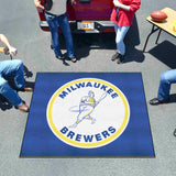 Milwaukee Brewers Tailgater Rug - 5ft. x 6ft. - Retro Collection - Milwaukee Brewers