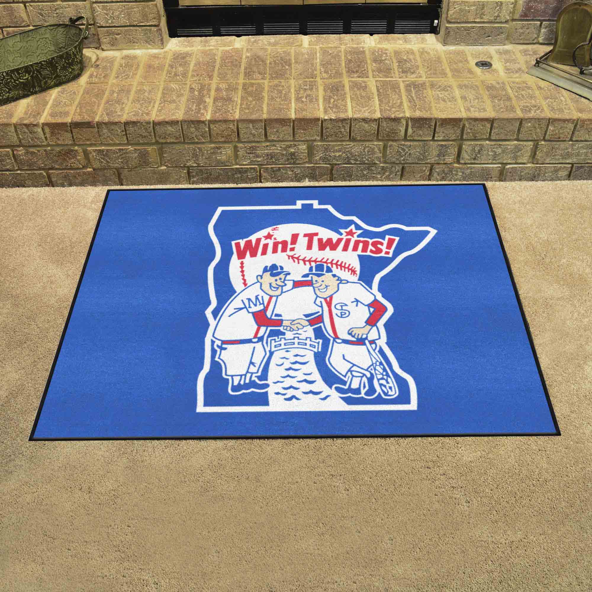 Minnesota Twins All-Star Rug - 34 in. x 42.5 in. - Retro Collection - Minnesota Twins