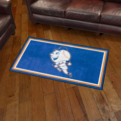 New York Mets 3ft. x 5ft. Plush Area Rug - Retro Collection - New York Mets