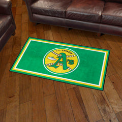 Oakland Athletics 3ft. x 5ft. Plush Area Rug - Retro Collection