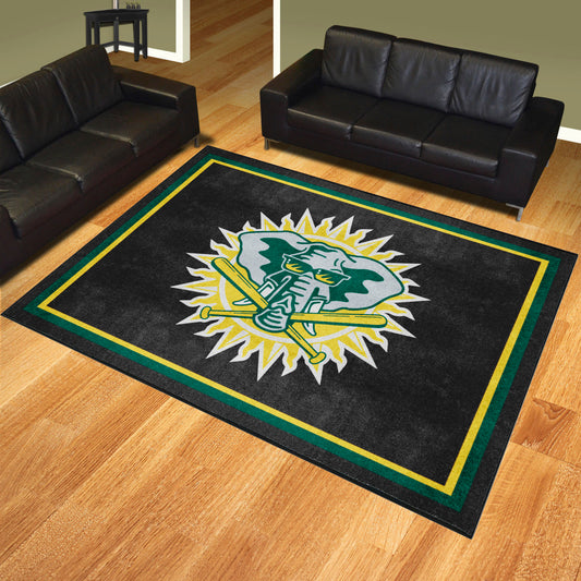 Oakland Athletics 8ft. x 10 ft. Plush Area Rug - Retro Collection