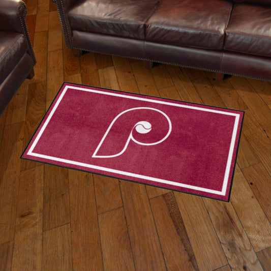 Philadelphia Phillies 3ft. x 5ft. Plush Area Rug - Retro Collection