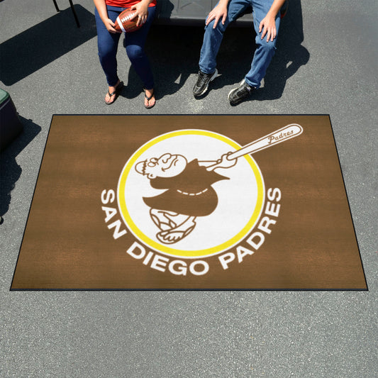 San Diego Padres Ulti-Mat Rug - 5ft. x 8ft. - Retro Collection