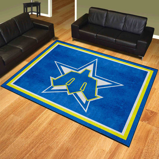 Alfombra de felpa de 2,4 x 3 m de los Seattle Mariners - Colección Retro