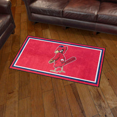 Alfombra de felpa de 3 pies x 5 pies de los St. Louis Cardinals - Colección Retro