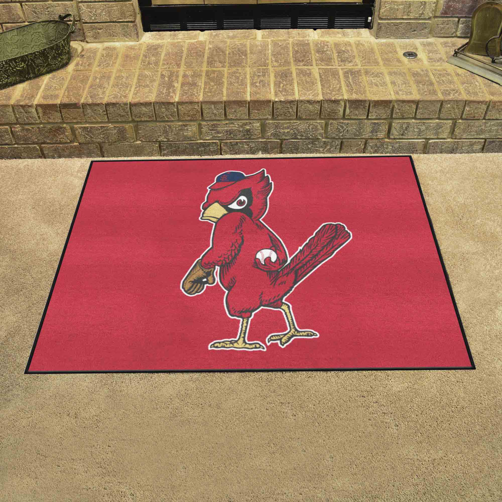 St. Louis Cardinals All-Star Rug - 34 in. x 42.5 in. - Retro Collection