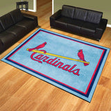 St. Louis Cardinals 8ft. x 10 ft. Plush Area Rug - Retro Collection