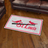 St. Louis Cardinals 3ft. x 5ft. Plush Area Rug - Retro Collection