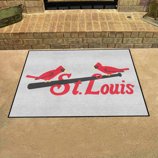 Alfombra All-Star de los St. Louis Cardinals - 34 in. x 42,5 in. - Colección Retro