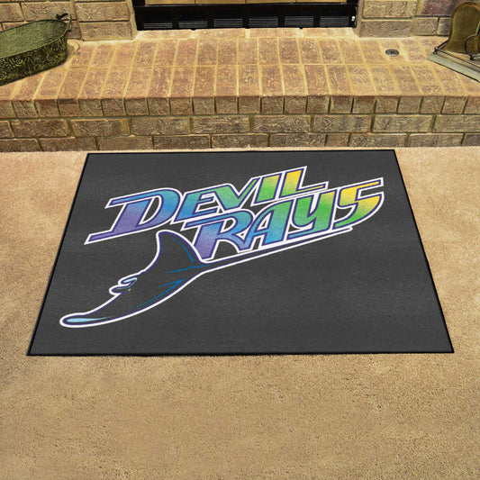 Tampa Bay Devil Rays All-Star Rug - 34 in. x 42.5 in. - Retro Collection