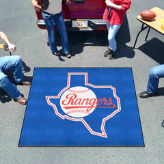 Alfombra de los Texas Rangers Tailgater - 5 pies x 6 pies - Colección Retro