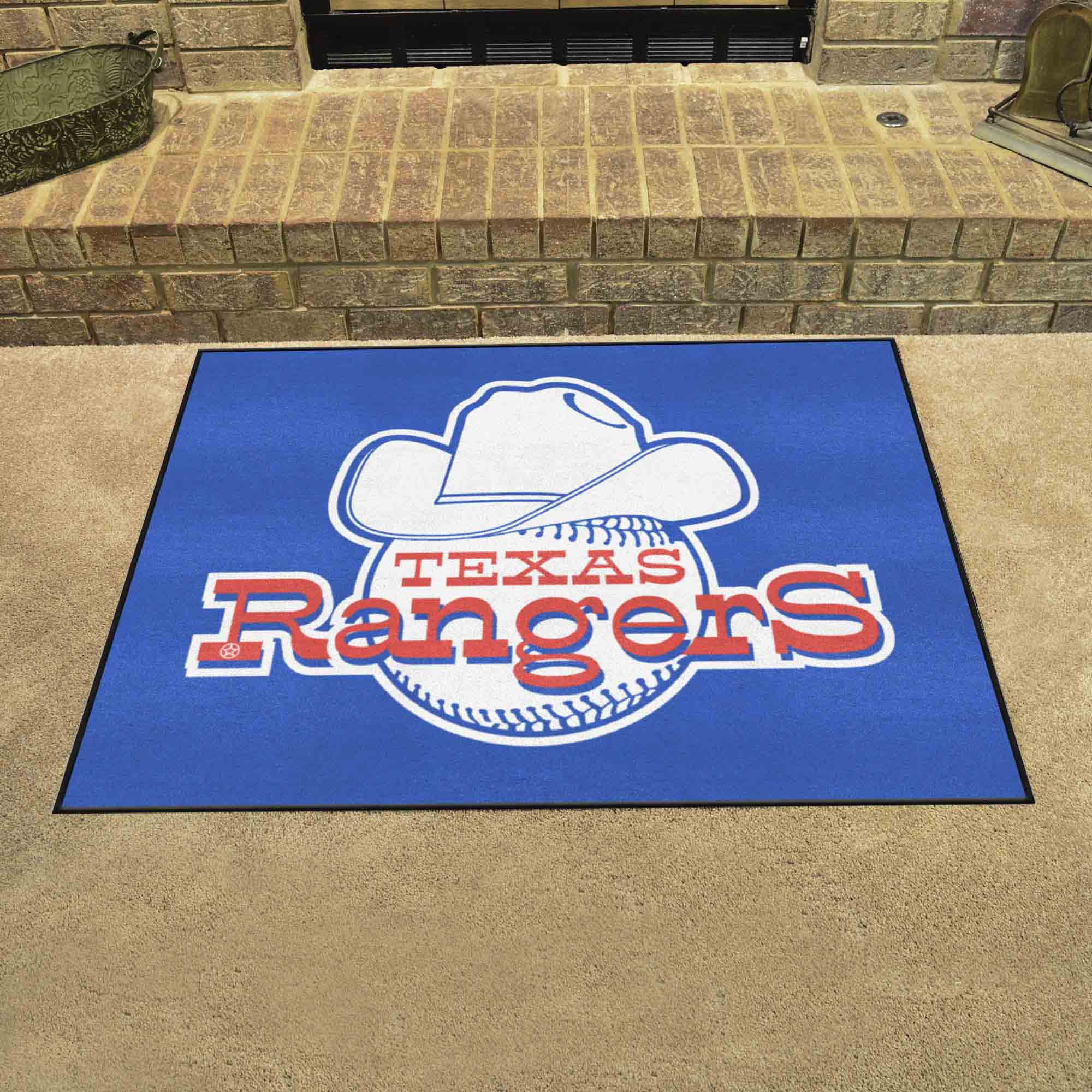 Texas Rangers All-Star Rug - 34 in. x 42.5 in. - Retro Collection