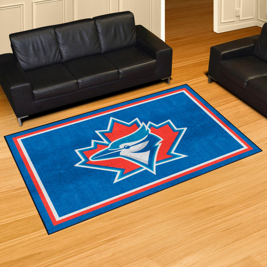 Alfombra de felpa de 1,52 m x 2,44 m de los Toronto Blue Jays: colección retro