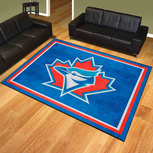 Alfombra de felpa de 2,4 x 3 m de los Toronto Blue Jays: colección retro