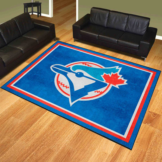 Alfombra de felpa de 2,4 x 3 m de los Toronto Blue Jays: colección retro