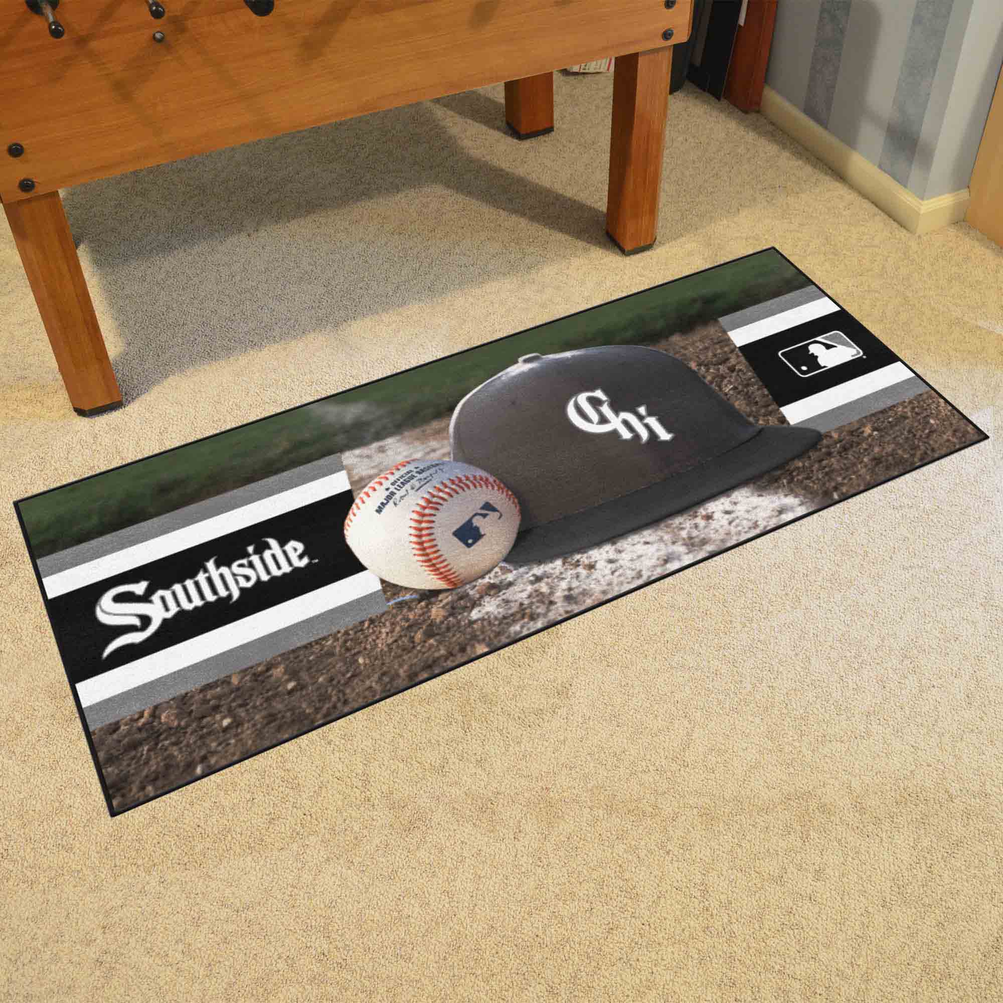 Chicago White Sox Baseball Runner Rug Southside City Connect - 30in. x 72in. - Chicago White Sox