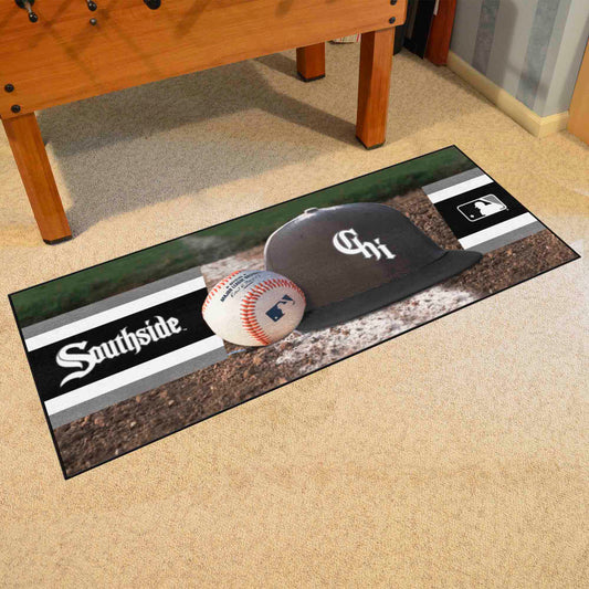 Chicago White Sox Baseball Runner Rug Southside City Connect - 30in. x 72in. - Chicago White Sox