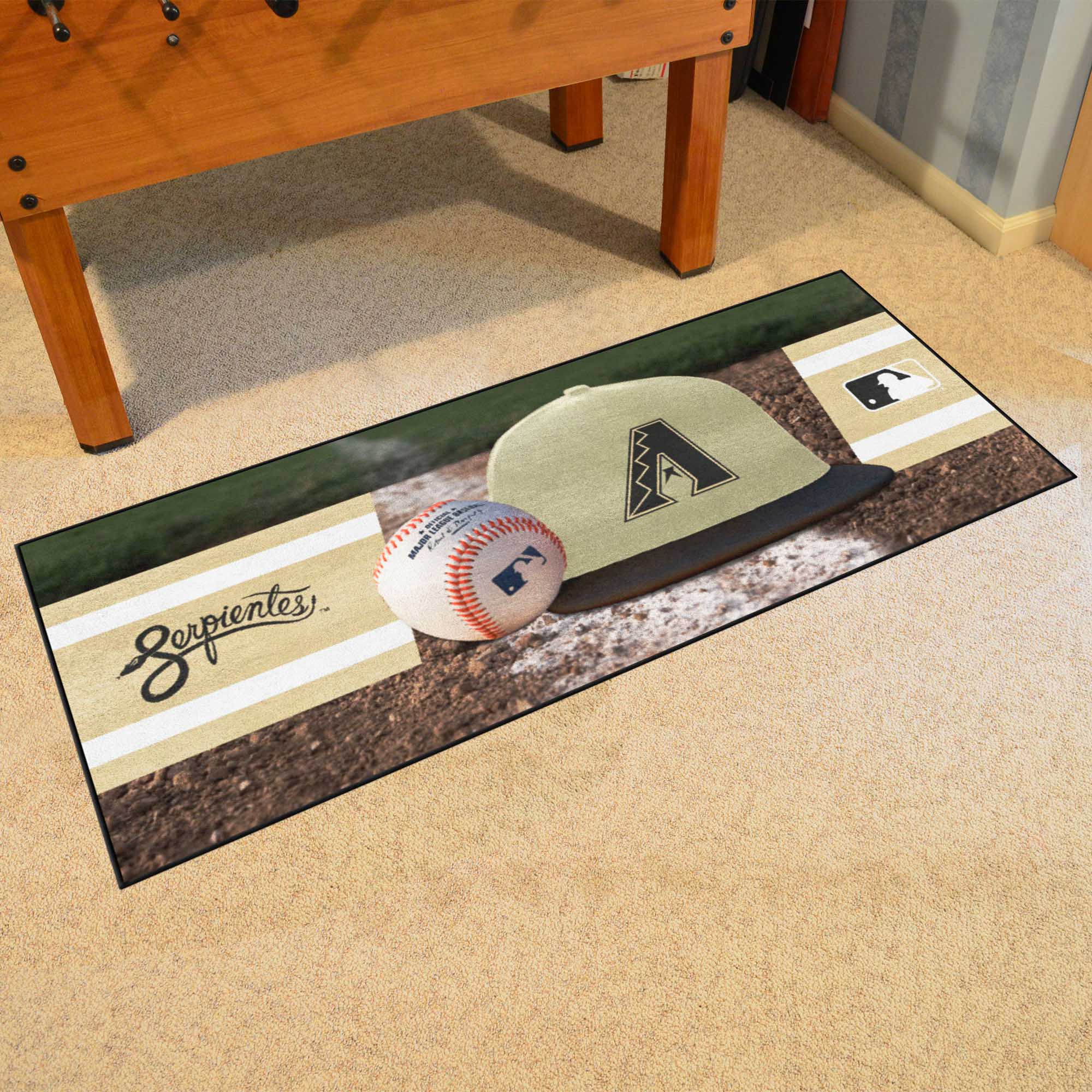 Arizona Diamondbacks Baseball Runner Rug - 30in. x 72in.