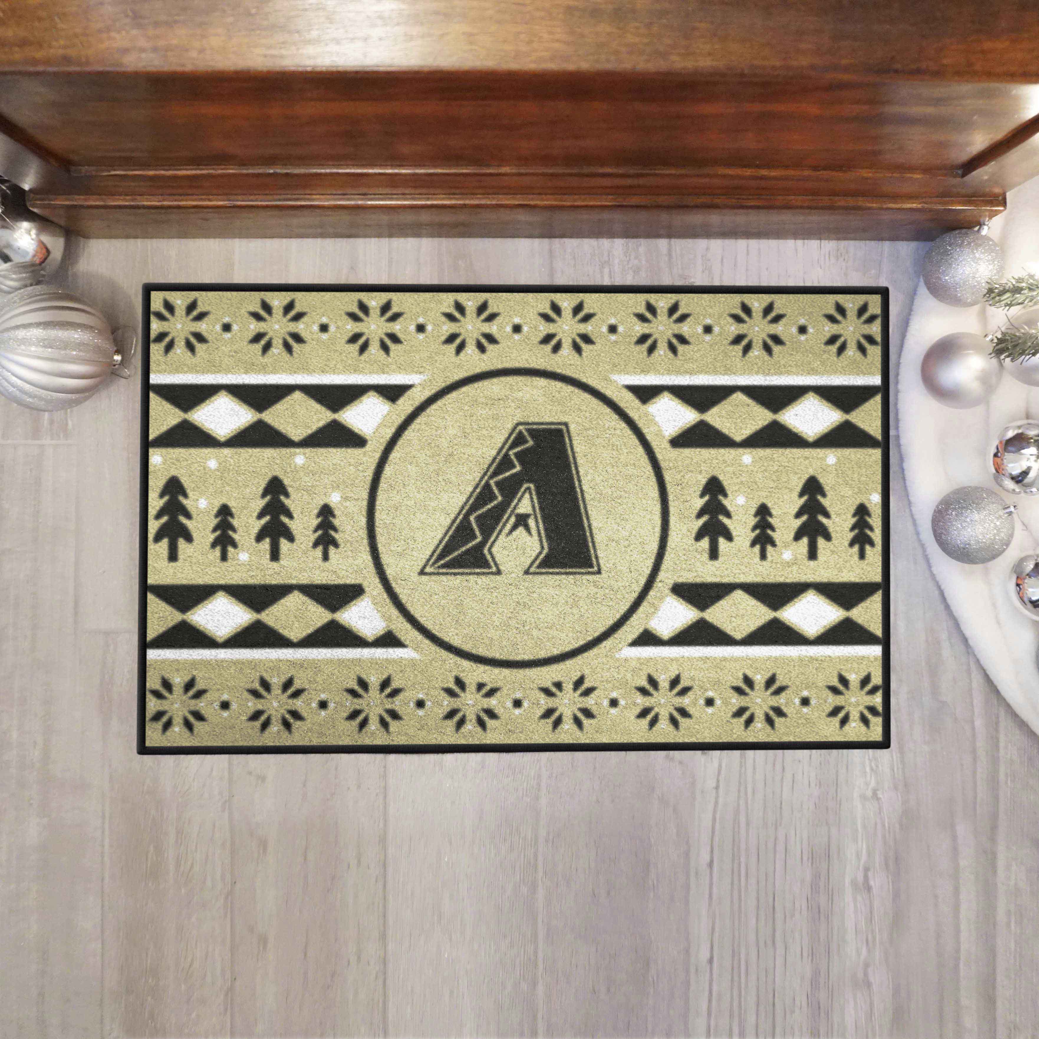 Arizona Diamondbacks Holiday Sweater Starter Mat Accent Rug - 19in. x 30in.