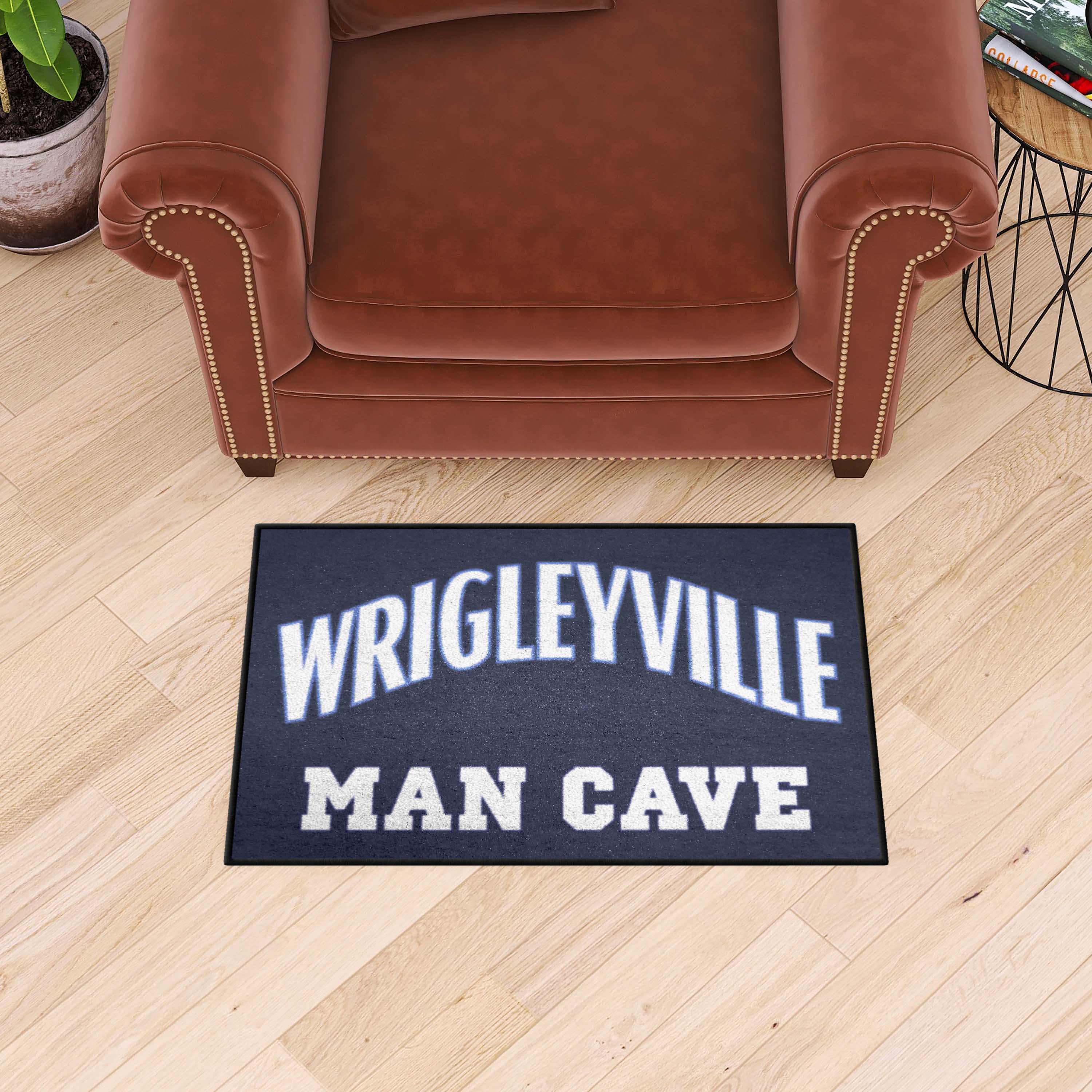 Chicago Cubs Man Cave Starter Mat Accent Rug - 19in. x 30in. - Chicago Cubs