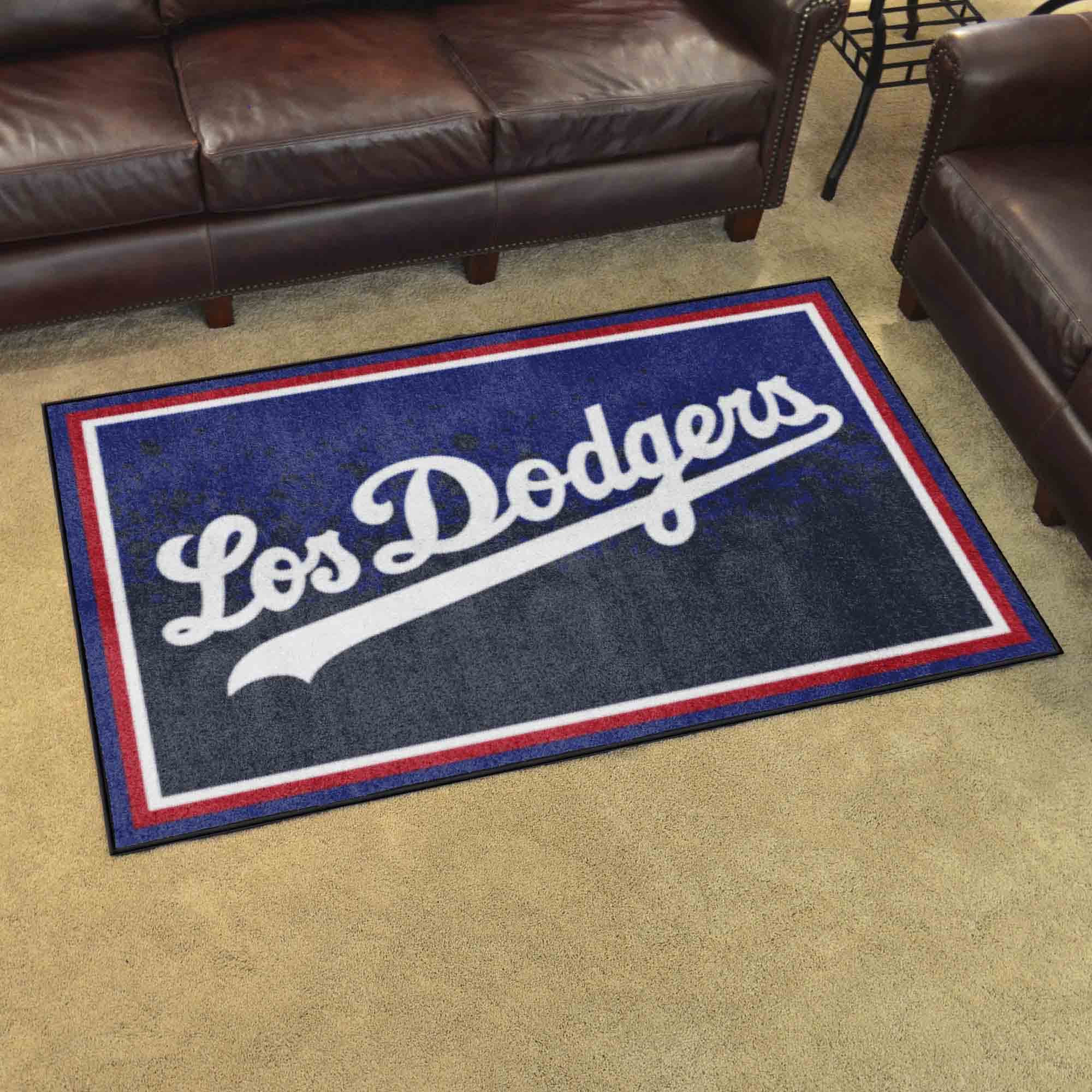 Los Angeles Dodgers 4ft. x 6ft. Plush Area Rug