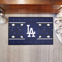 Los Angeles Dodgers Holiday Sweater Starter Mat Accent Rug - 19in. x 30in.