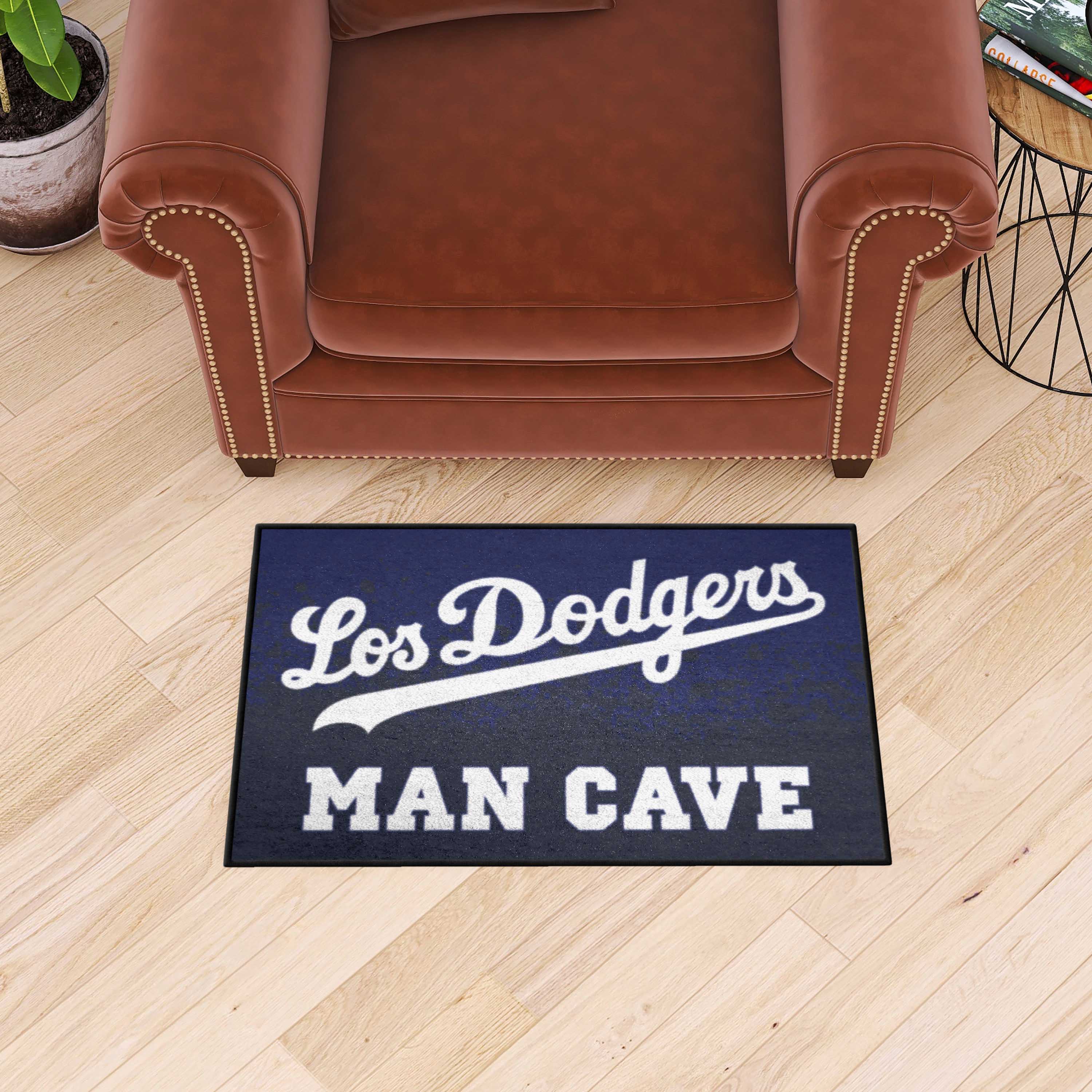 Los Angeles Dodgers Man Cave Starter Mat Accent Rug - 19in. x 30in.