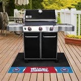 Miami Marlins Vinyl Grill Mat - 26in. x 42in.