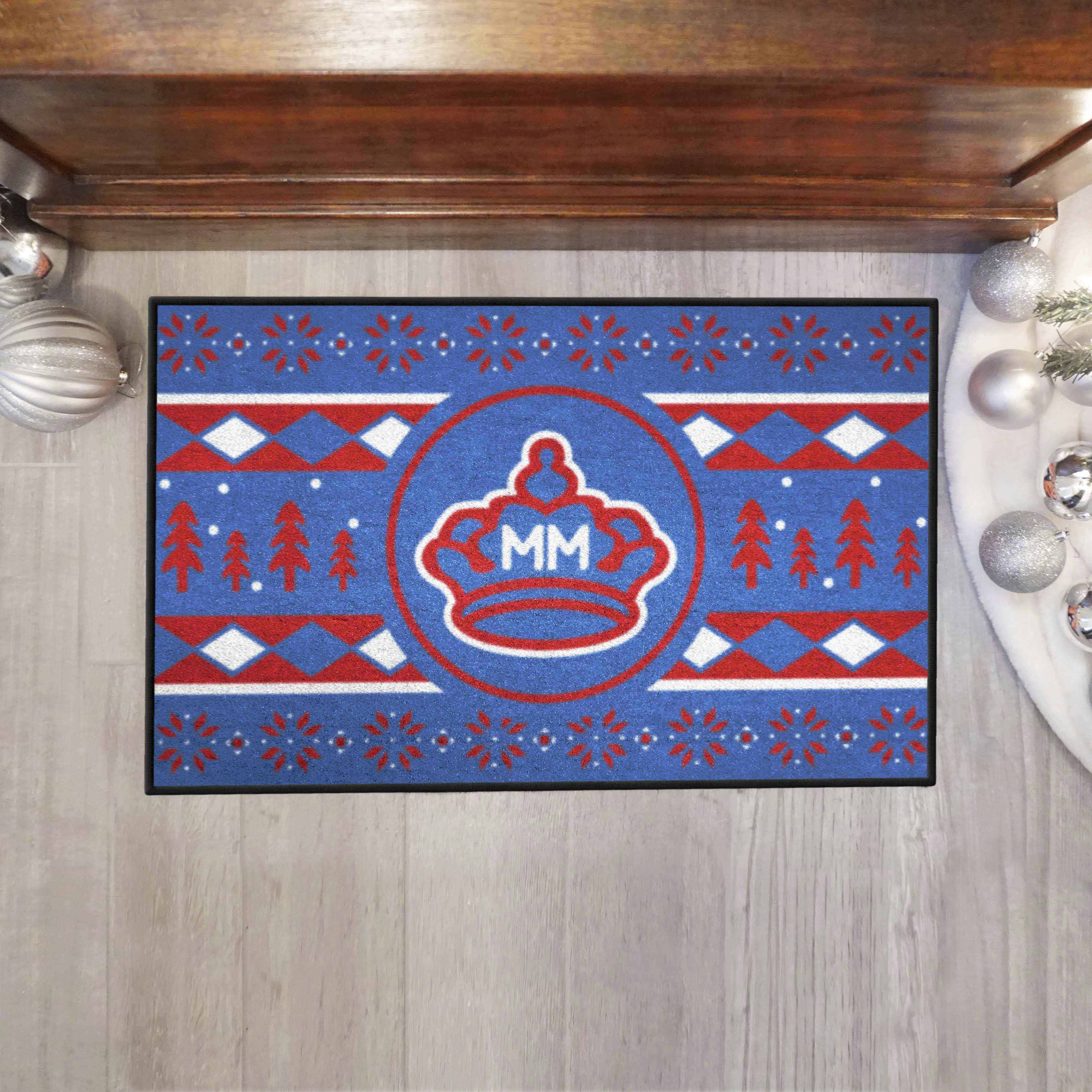 Miami Marlins Holiday Sweater Starter Mat Accent Rug - 19in. x 30in.