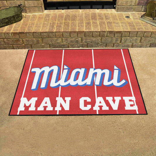 Miami Marlins Man Cave All-Star Rug - 34 in. x 42.5 in.