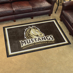 Southwest Minnesota State Mustangs 4ft. x 6ft. Plush Area Rug