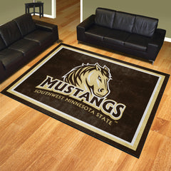 Southwest Minnesota State Mustangs 8ft. x 10 ft. Plush Area Rug